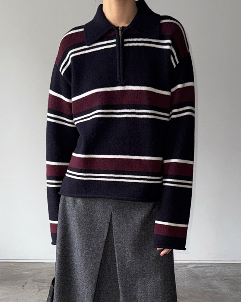 Jade Market - Korean Women Fashion - #momslook - Joy Zip-up Knit - 9