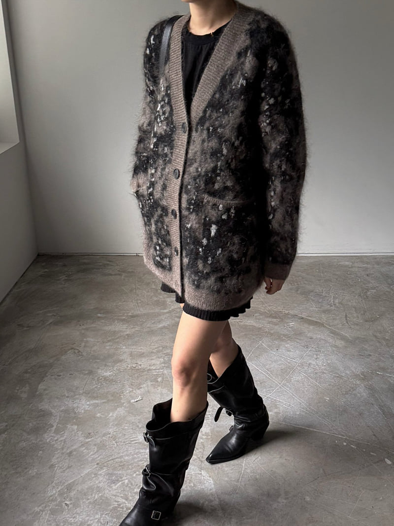 Jade Market - Korean Women Fashion - #momslook - Cozy Leopard Cardigan - 6