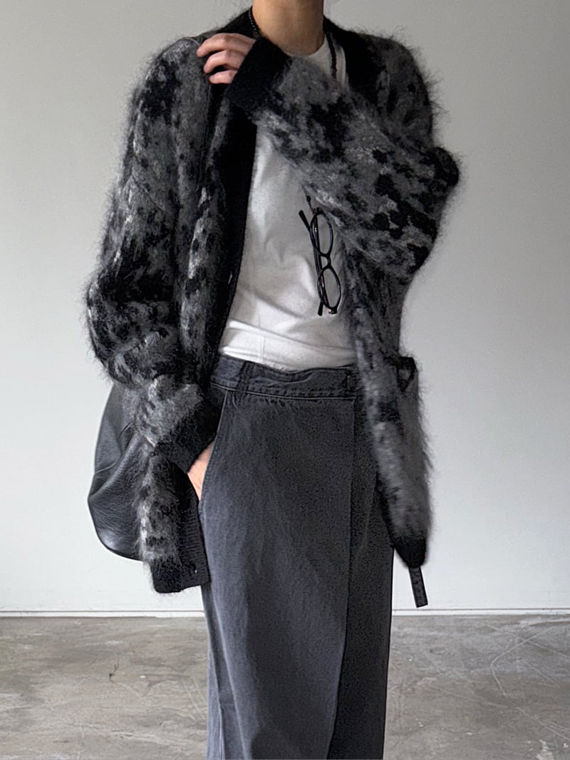 Jade Market - Korean Women Fashion - #romanticstyle - Cozy Leopard Cardigan - 2