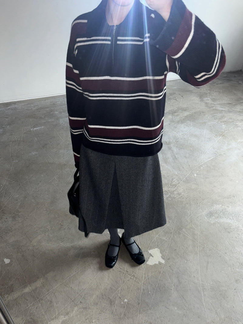 Jade Market - Korean Women Fashion - #thatsdarling - Joy Zip-up Knit - 5