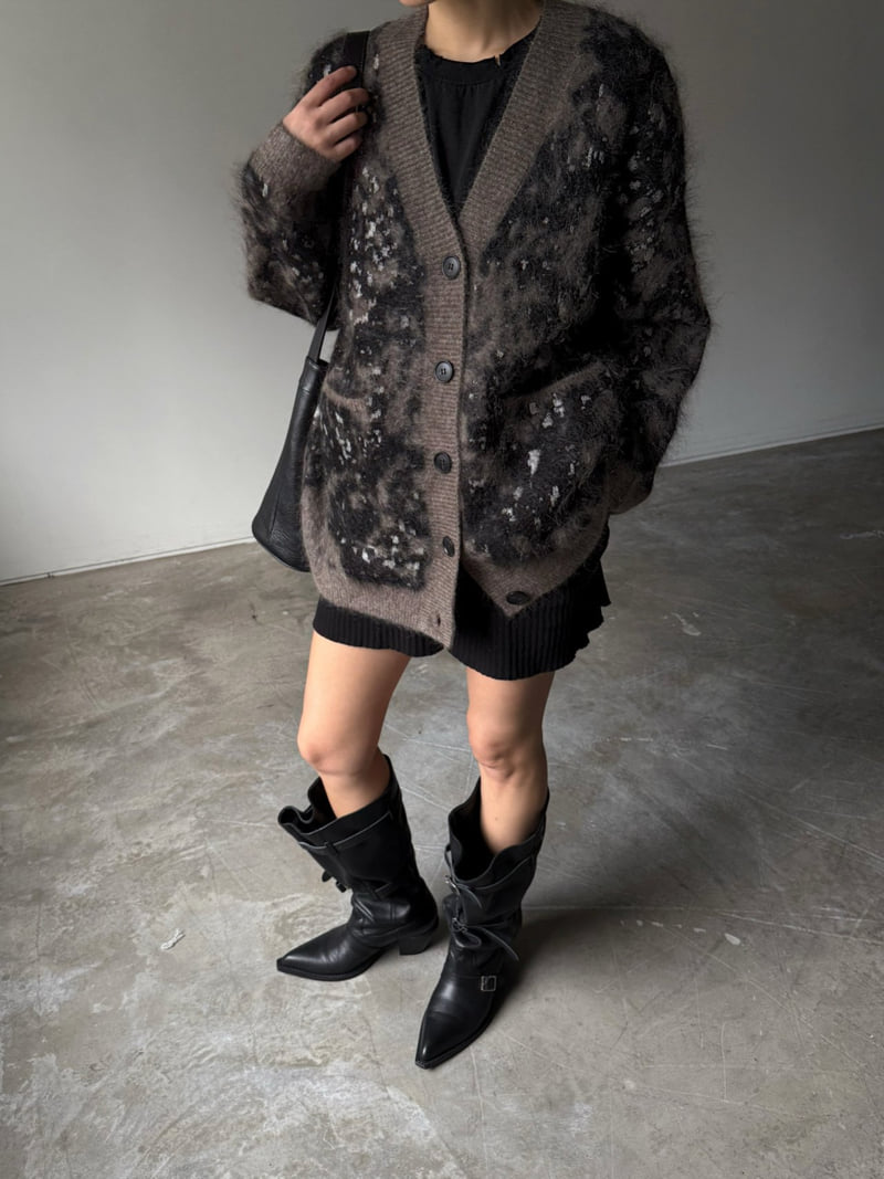 Jade Market - Korean Women Fashion - #shopsmall - Cozy Leopard Cardigan - 4