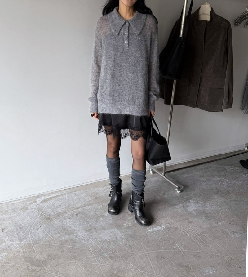 Jade Market - Korean Women Fashion - #thatsdarling - Cozy Soft Chard Knit - 2