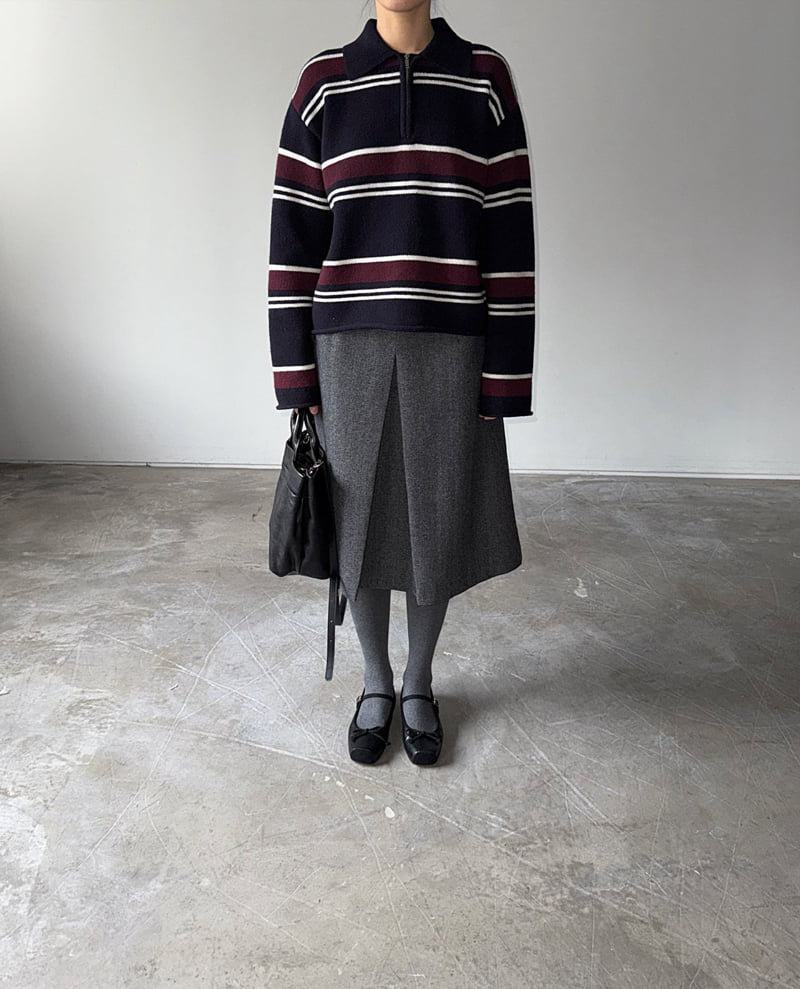 Jade Market - Korean Women Fashion - #thelittlethings - Joy Zip-up Knit - 6