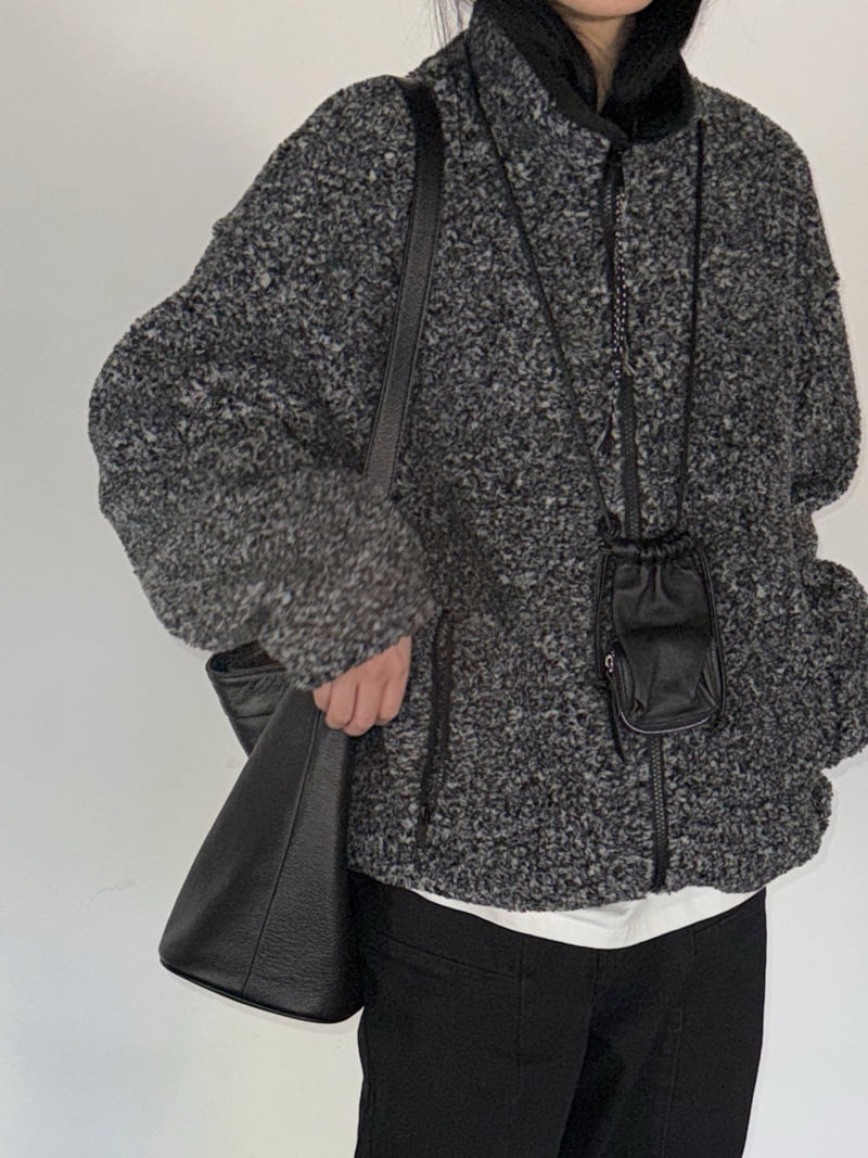 Jade Market - Korean Women Fashion - #womensfashion - Cozy Boucle Fleece Jacket - 3