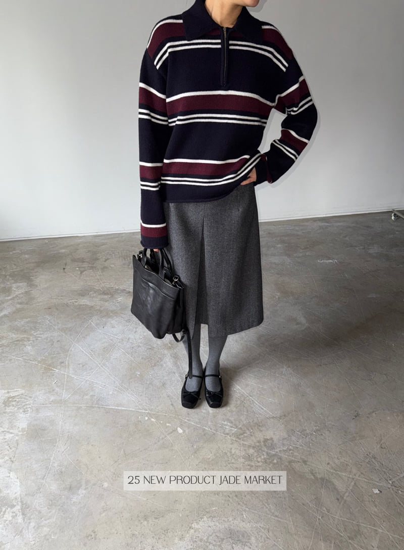 Jade Market - Korean Women Fashion - #womensfashion - Joy Zip-up Knit - 8