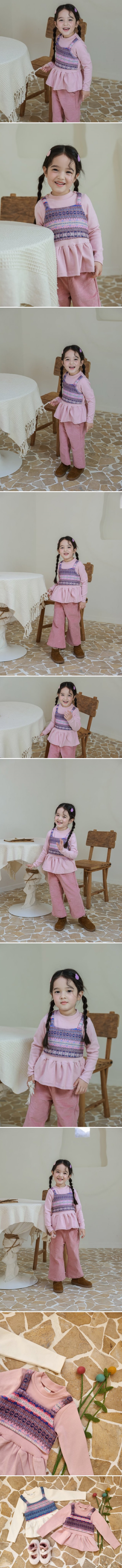 Jazz - Korean Children Fashion - #childofig - Snowflake Double Blouse - 2