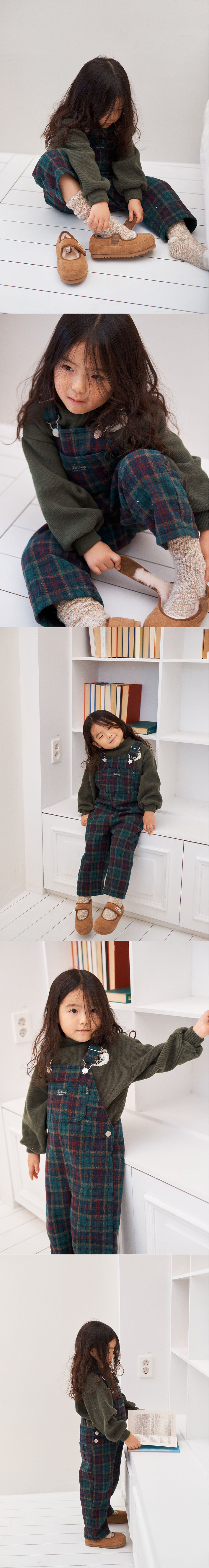 Jejeunosity - Korean Children Fashion - #stylishchildhood - Berry Long Overalls (Kids) - 4