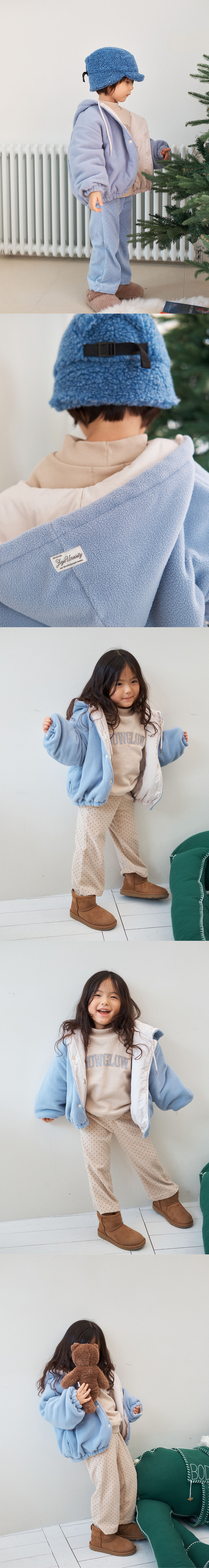 Jejeunosity - Korean Children Fashion - #designkidswear - Ive Reversible Hood Jacket (Kids) - 4
