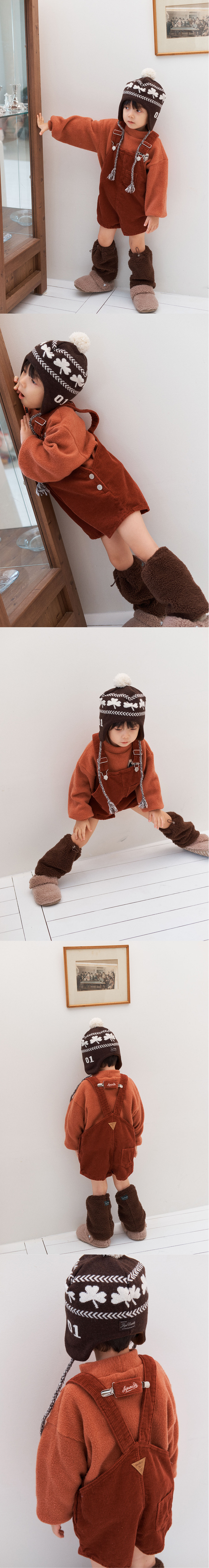 Jejeunosity - Korean Children Fashion - #kidzfashiontrend - Corduroy Berry Short Overalls - 2