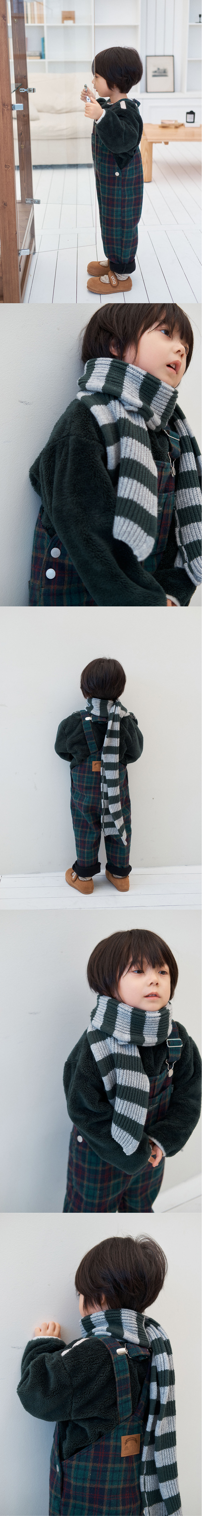 Jejeunosity - Korean Children Fashion - #stylishchildhood - Berry Long Overalls (Kids) - 3