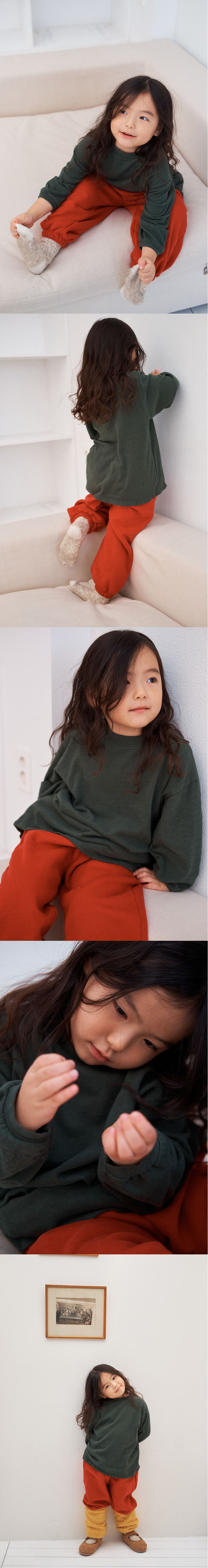 Jejeunosity - Korean Children Fashion - #todddlerfashion - Peach Brushed Tee - 6