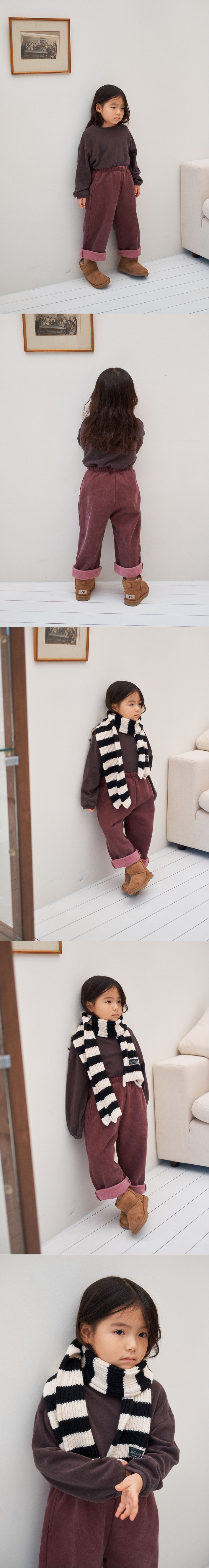 Jejeunosity - Korean Children Fashion - #toddlerclothing - Peach Brushed Tee - 7