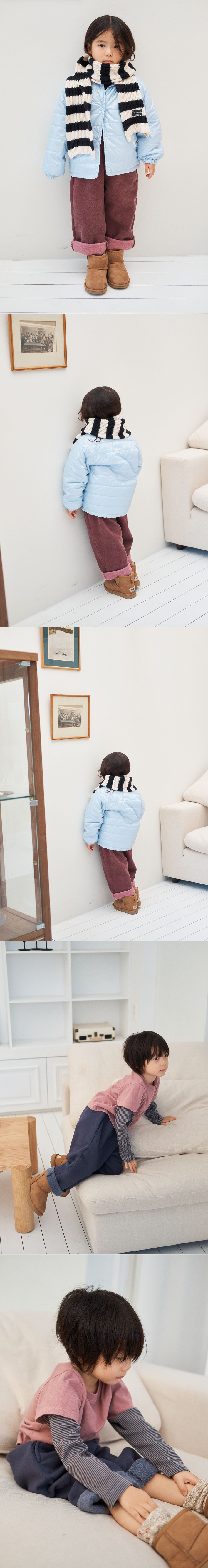 Jejeunosity - Korean Children Fashion - #toddlerclothing - Scroll Up Pants (Junior) - 3
