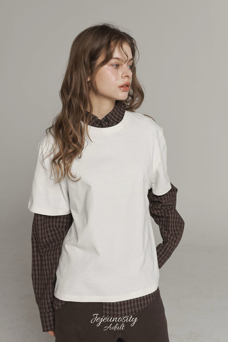 Jejeunosity - Korean Women Fashion - #momslook - Adult Peach Tee - 3