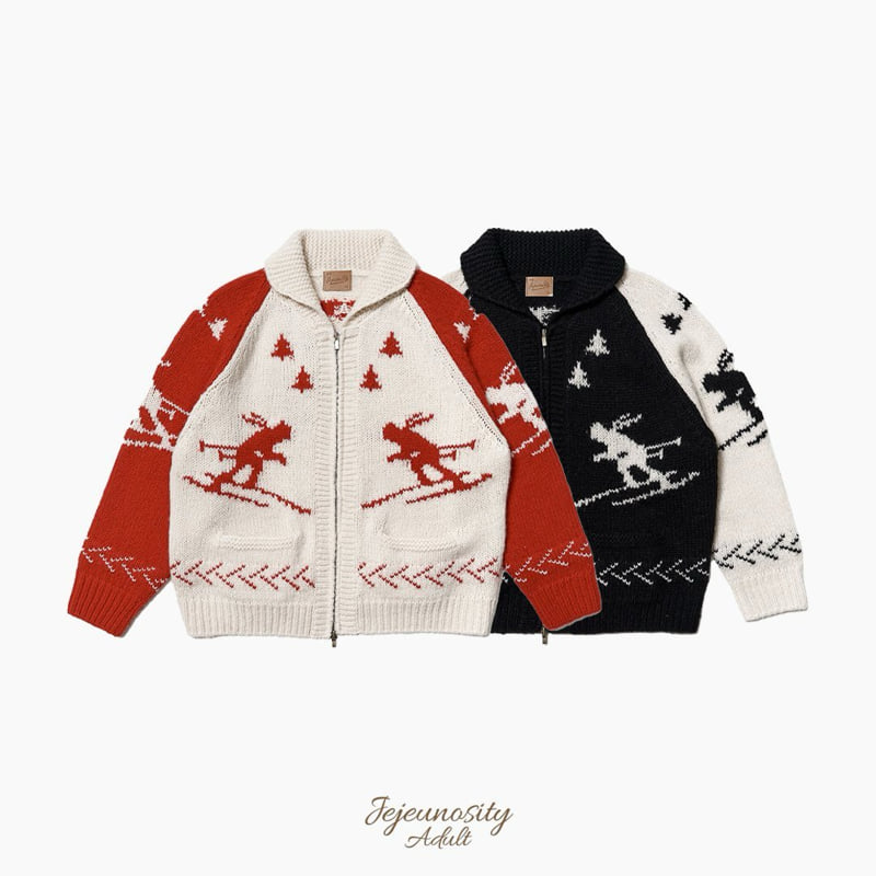 Jejeunosity - Korean Women Fashion - #momslook - Adult Skin Knit Jacket - 5