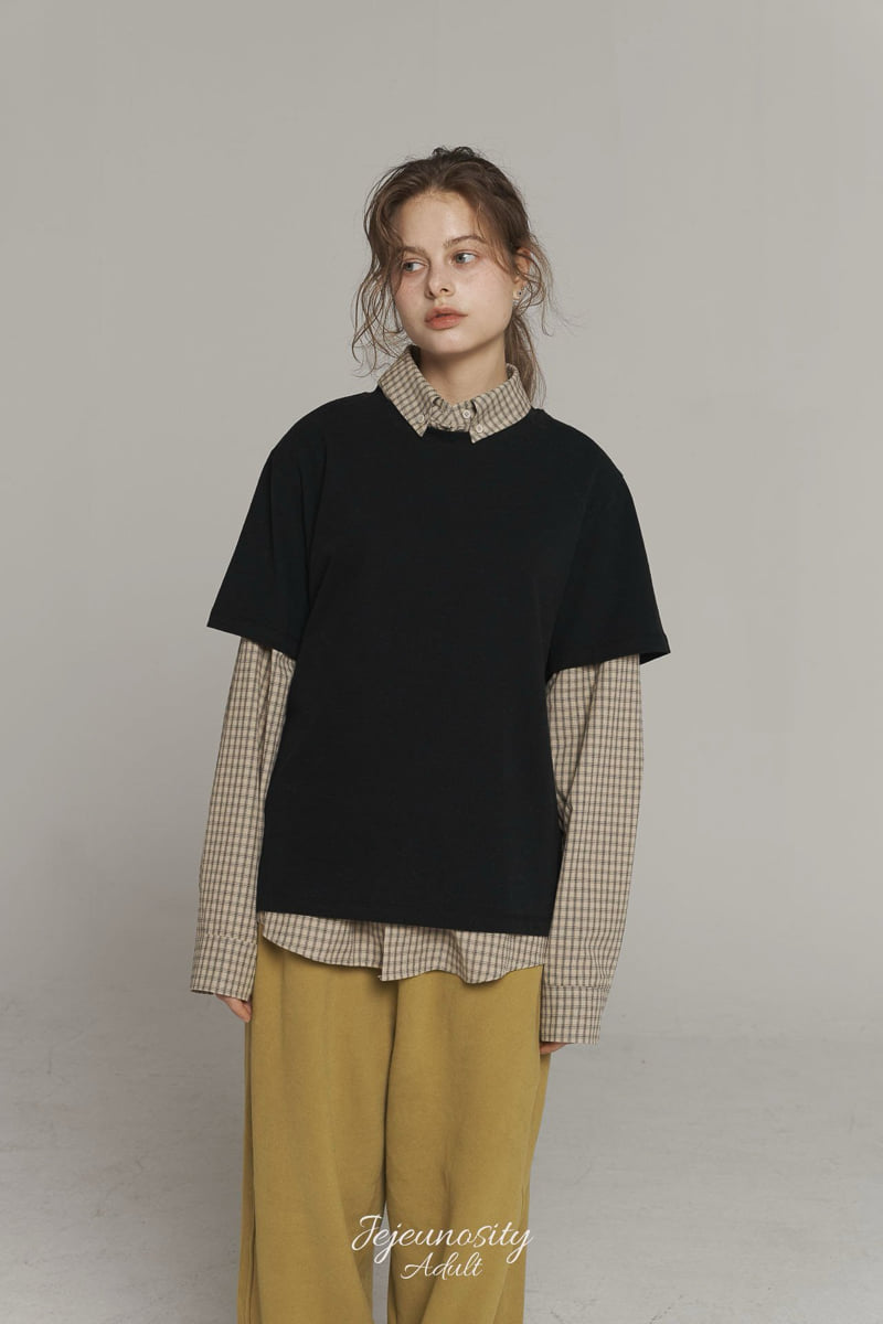 Jejeunosity - Korean Women Fashion - #romanticstyle - Adult Check In Shirt - 2