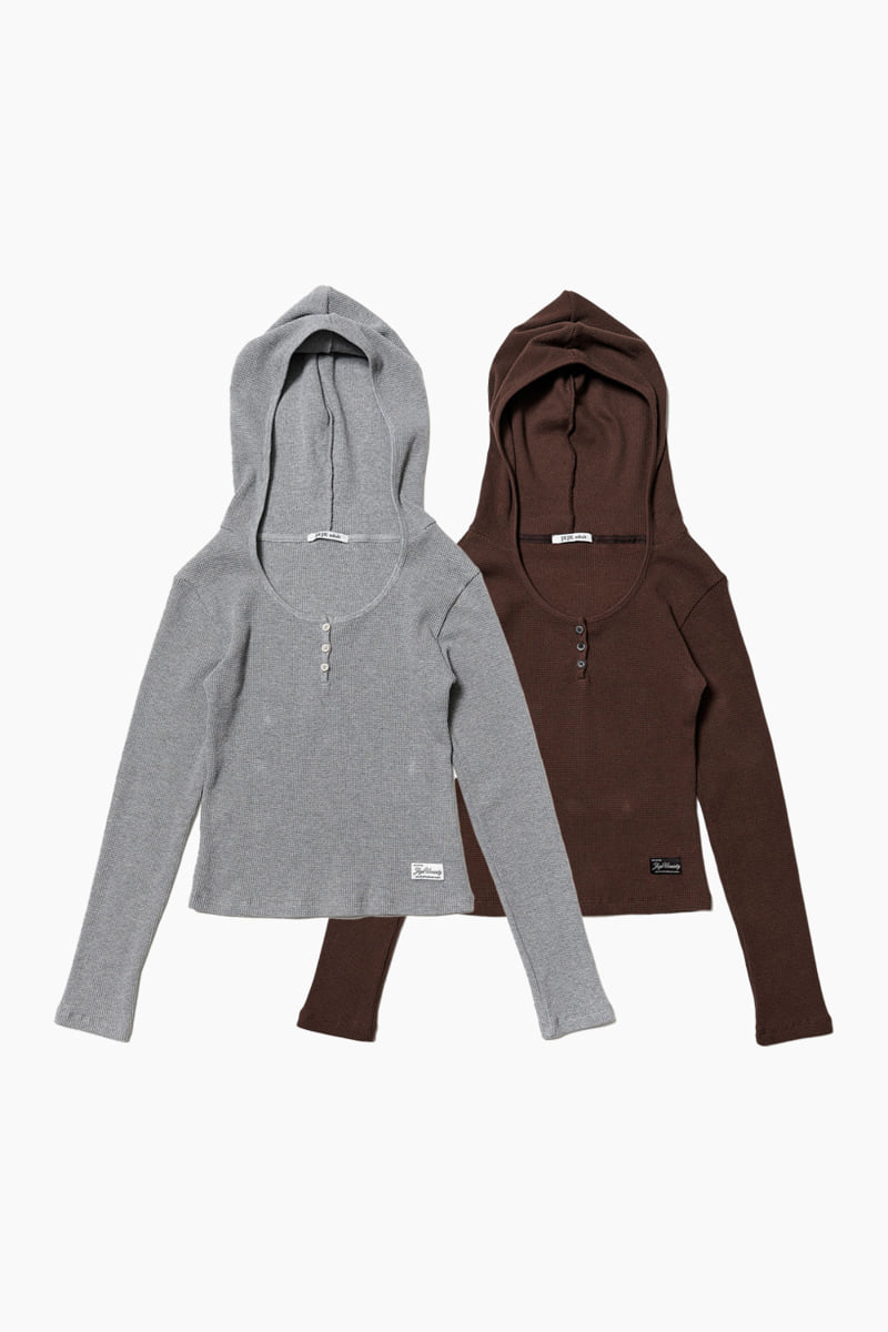 Jejeunosity - Korean Women Fashion - #womensfashion - Adult Waffle Hoodie