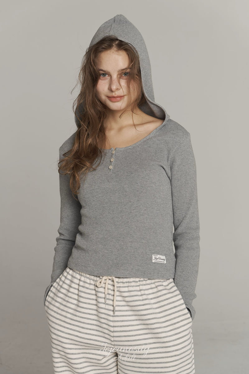 Jejeunosity - Korean Women Fashion - #womensfashion - Adult Waffle Hoodie - 3