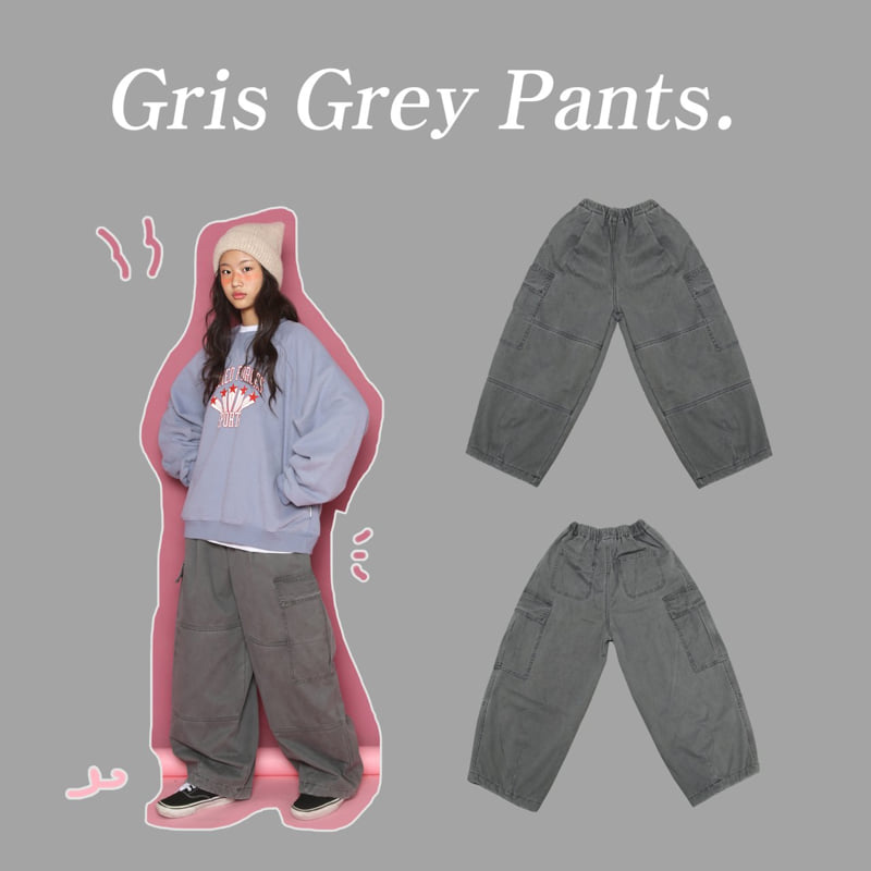 Jenny Basic - Korean Children Fashion - #Kfashion4kids - Greece Gray Pants