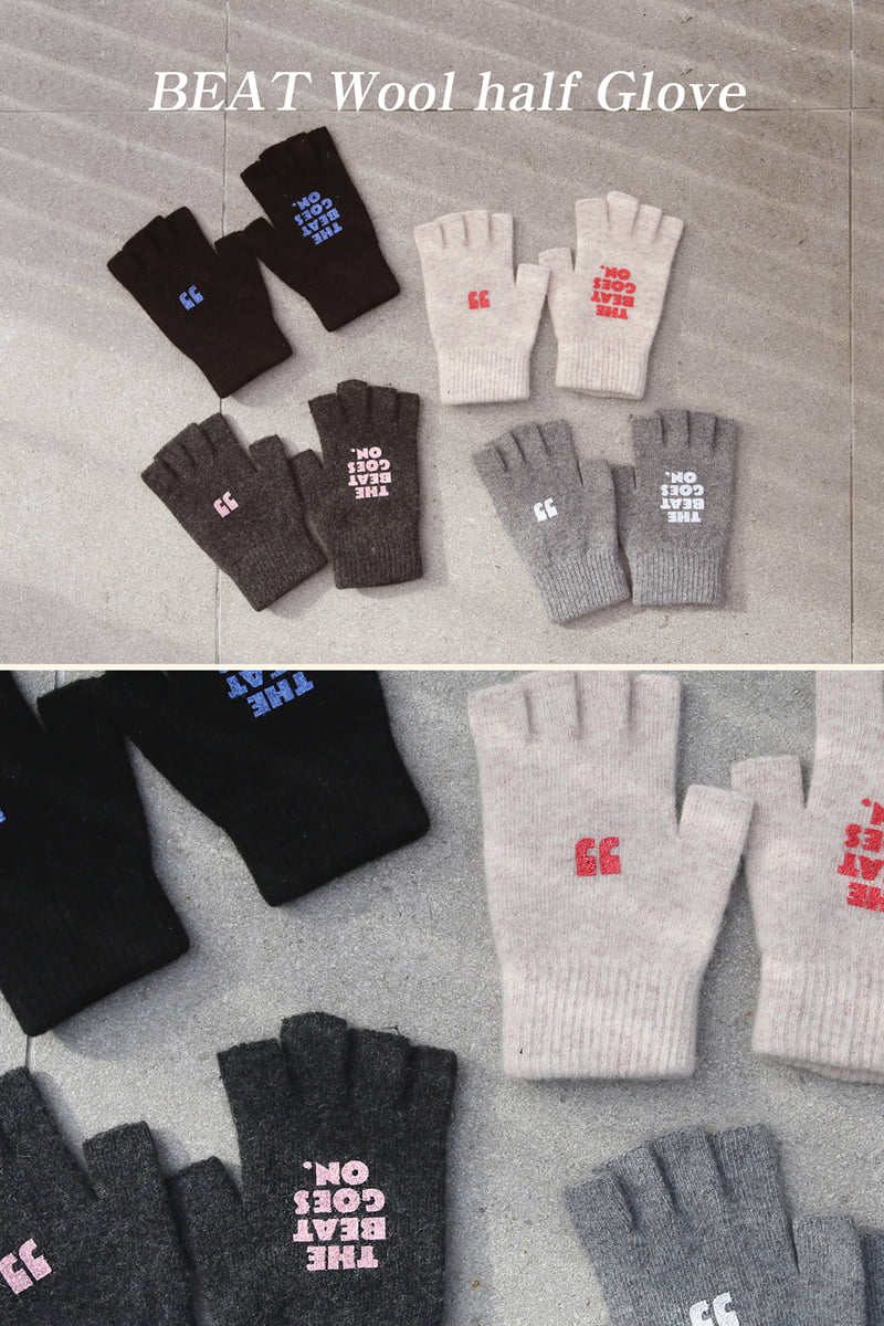 Jenny Basic - Korean Children Fashion - #magicofchildhood - Beat Wool Half Gloves - 12