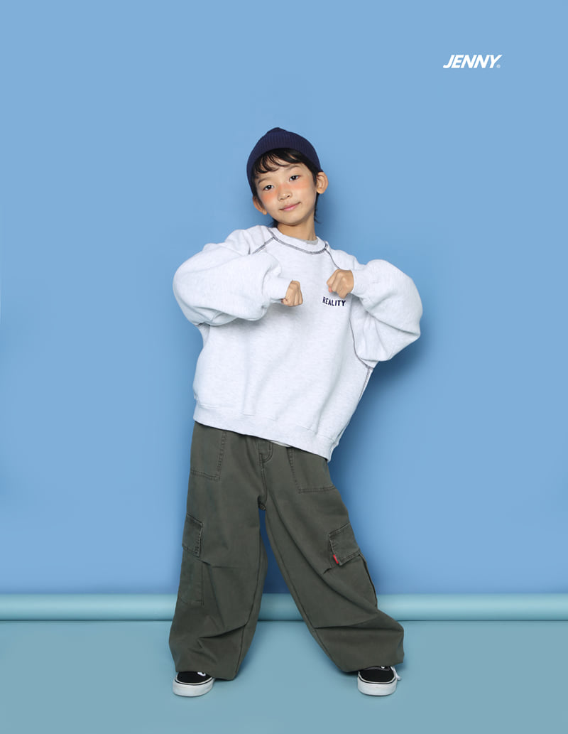 Jenny Basic - Korean Children Fashion - #minifashionista - Chaussette Khaki Fleece Pants - 4
