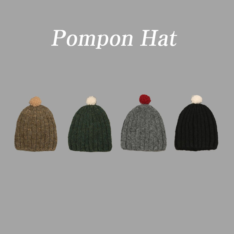 Jenny Basic - Korean Children Fashion - #toddlerclothing - Pom Pom Hat