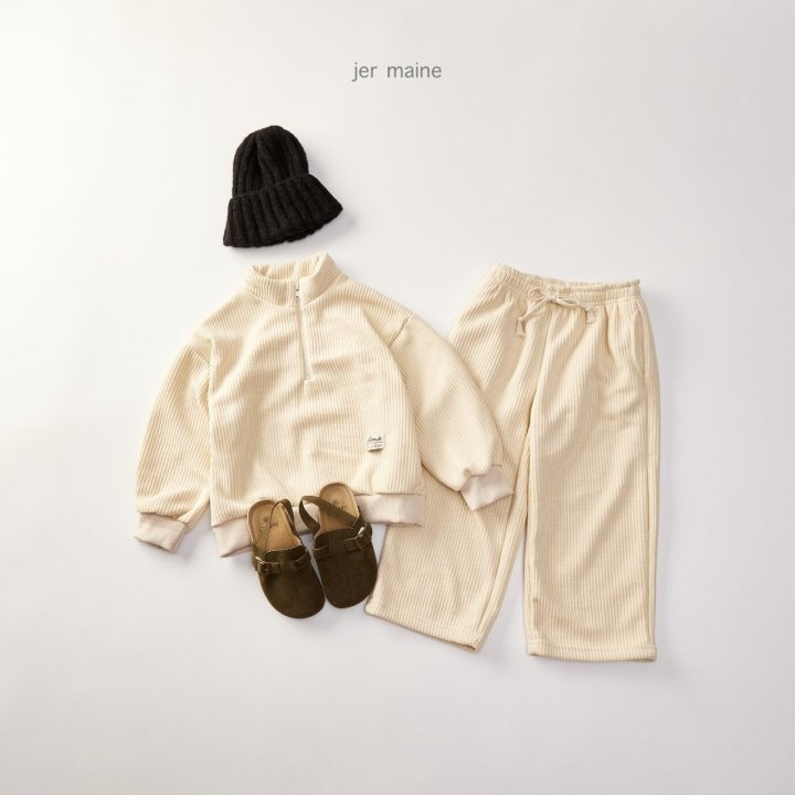 Jermaine - Korean Children Fashion - #childrensboutique - Ribbed Wide Pants (J3) - 6