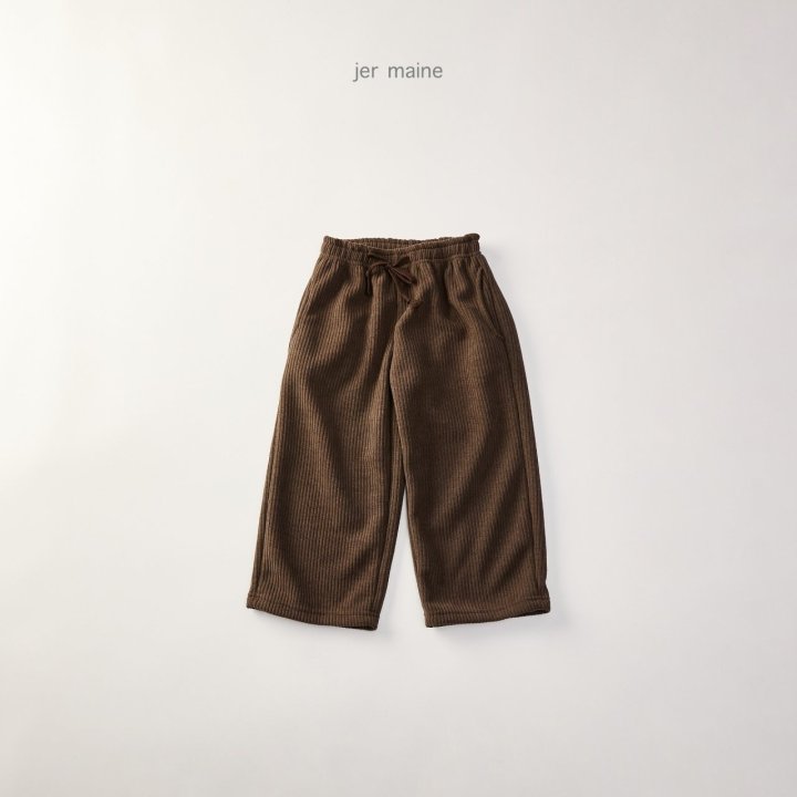 Jermaine - Korean Children Fashion - #designkidswear - Ribbed Wide Pants (J3) - 7