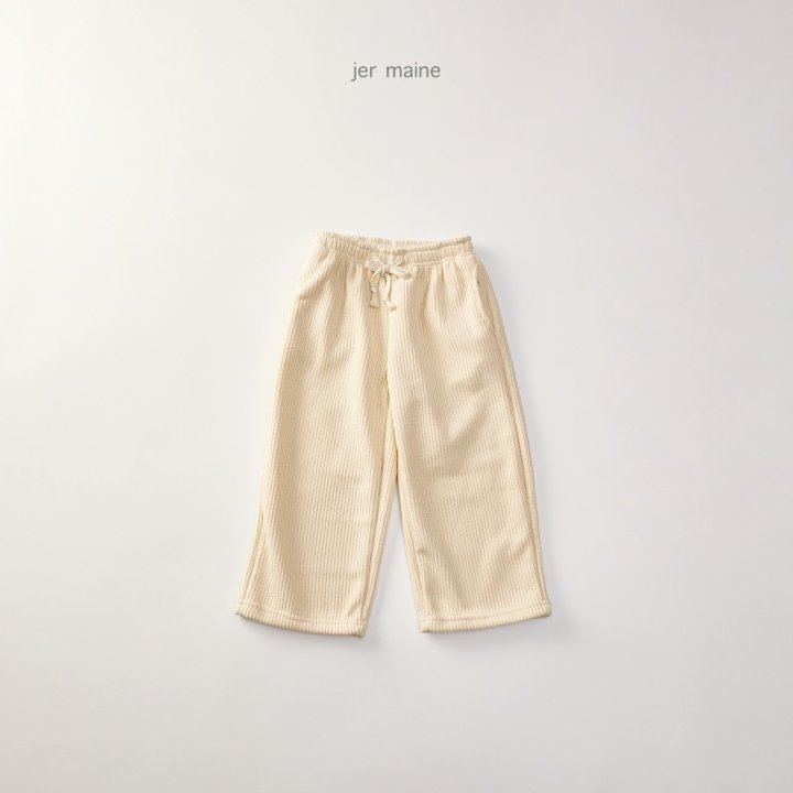 Jermaine - Korean Children Fashion - #discoveringself - Ribbed Wide Pants - 9