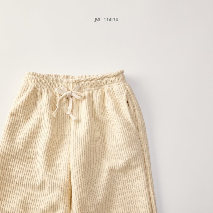 Jermaine - Korean Children Fashion - #fashionkids - Ribbed Wide Pants - 10