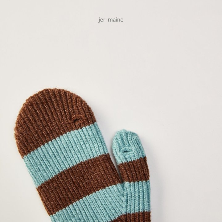 Jermaine - Korean Children Fashion - #stylishchildhood - Stripe Mittens - 11