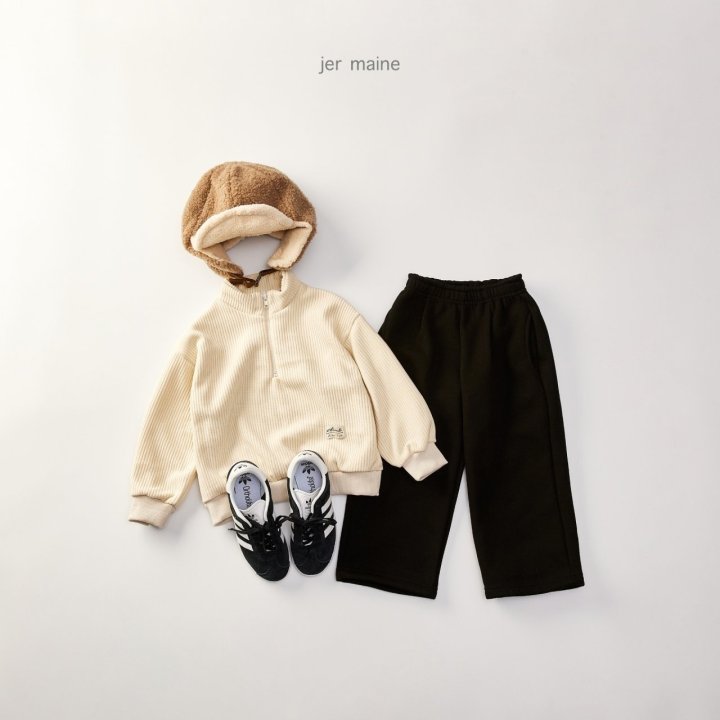 Jermaine - Korean Children Fashion - #todddlerfashion - Ribbed Wide Pants - 3