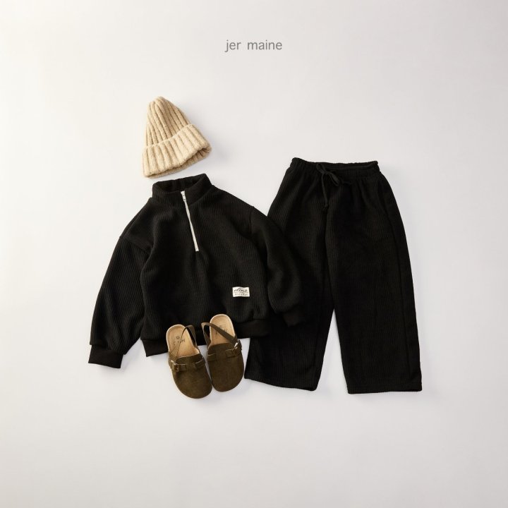 Jermaine - Korean Children Fashion - #todddlerfashion - Ribbed Wide Pants (J3) - 2