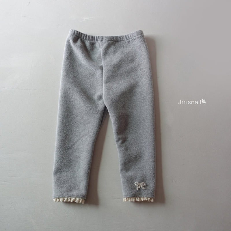 Jm Snail - Korean Children Fashion - #Kfashion4kids - Double Brushed Ribbon Leggings - 7