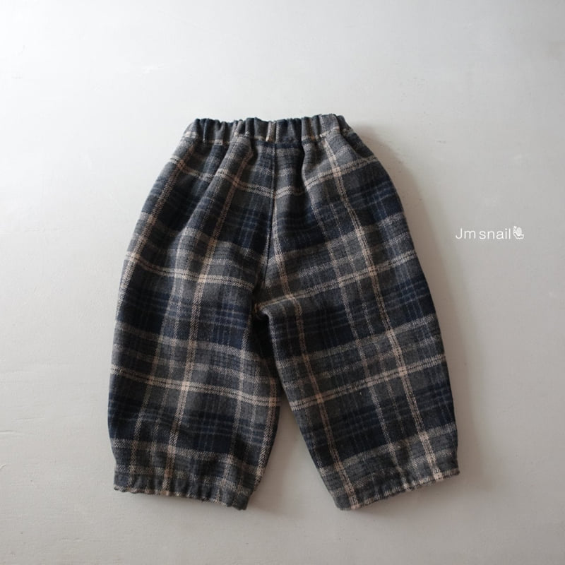 Jm Snail - Korean Children Fashion - #Kfashion4kids - Check Dart Banding Pants - 6