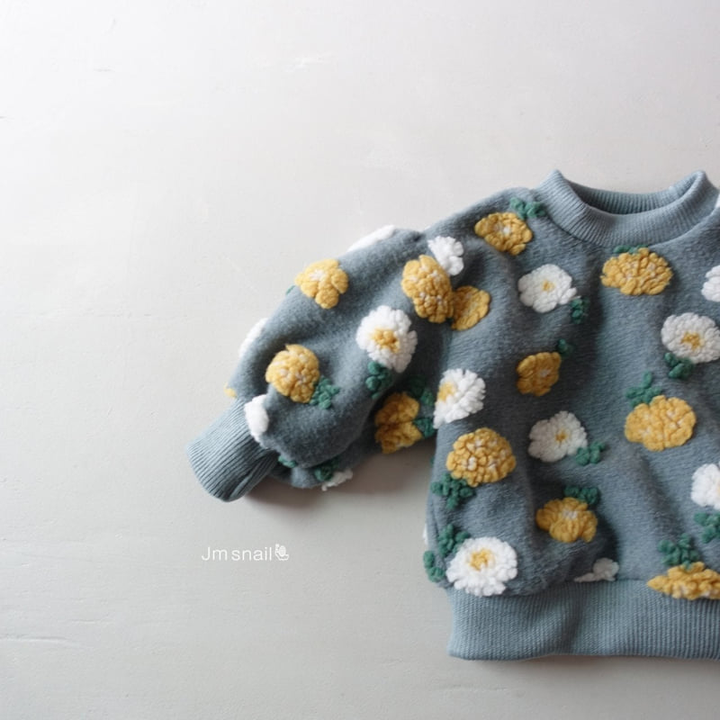 Jm Snail - Korean Children Fashion - #childofig - Art Flower Tee - 6