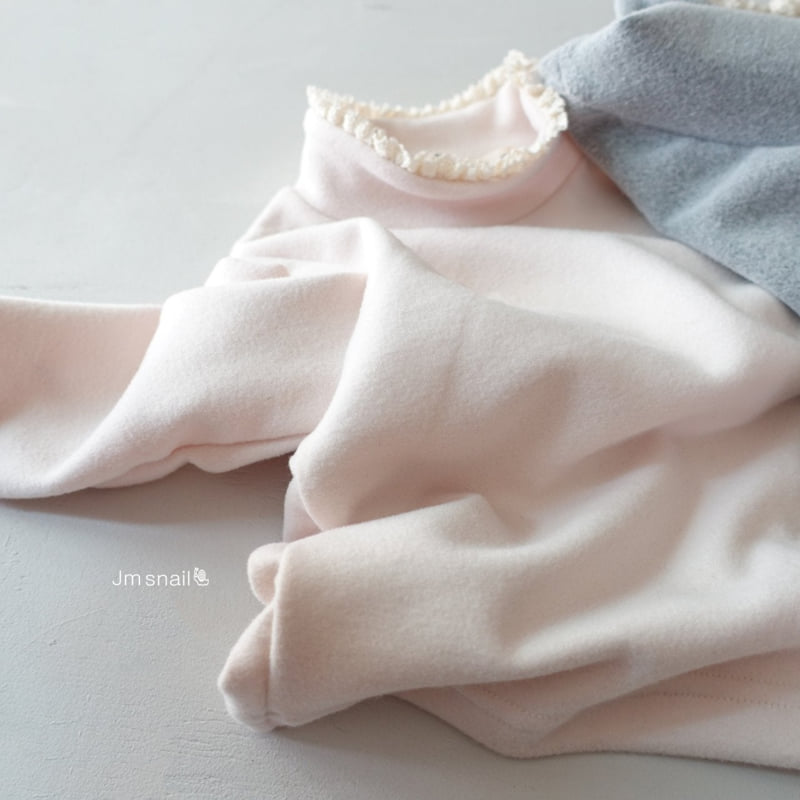 Jm Snail - Korean Children Fashion - #childofig - Double Brushed Lace Turtleneck Tee - 5