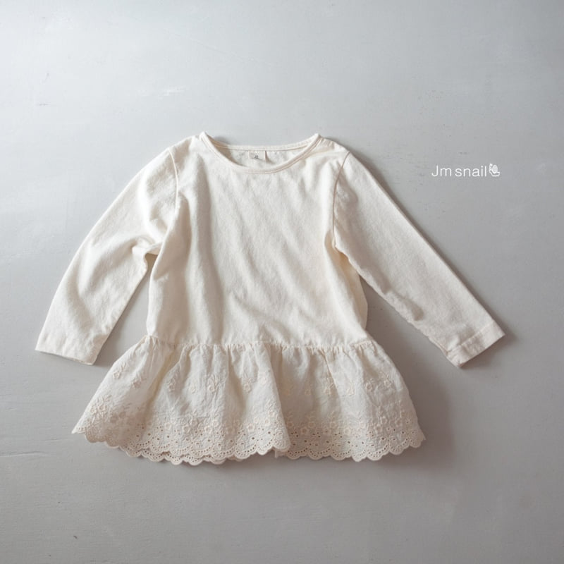 Jm Snail - Korean Children Fashion - #childofig - Inner Lace Tee - 3