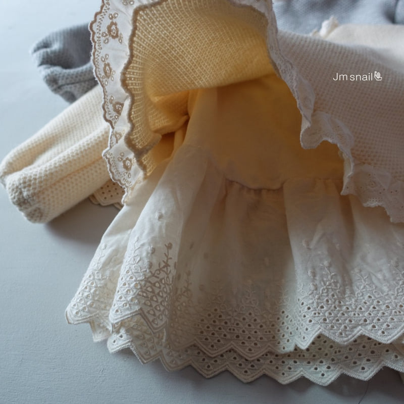Jm Snail - Korean Children Fashion - #childrensboutique - Edon Ribbed Double Lace Long Tee - 5