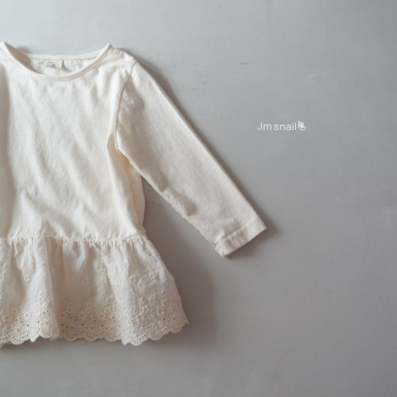 Jm Snail - Korean Children Fashion - #childofig - Inner Lace Tee - 4