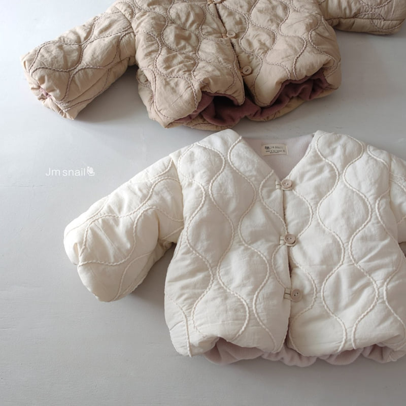 Jm Snail - Korean Children Fashion - #childrensboutique - Sand Wave Embroidery Jacket