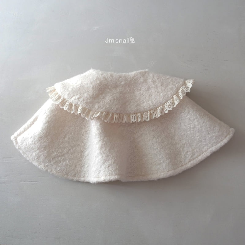 Jm Snail - Korean Children Fashion - #designkidswear - Mellow Puff Collar Cape - 9