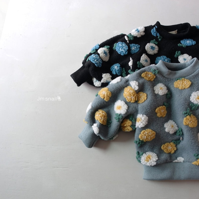 Jm Snail - Korean Children Fashion - #designkidswear - Art Flower Tee - 8