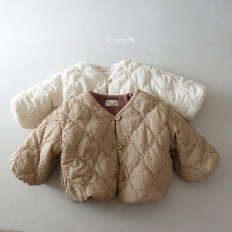 Jm Snail - Korean Children Fashion - #designkidswear - Sand Wave Embroidery Jacket - 2