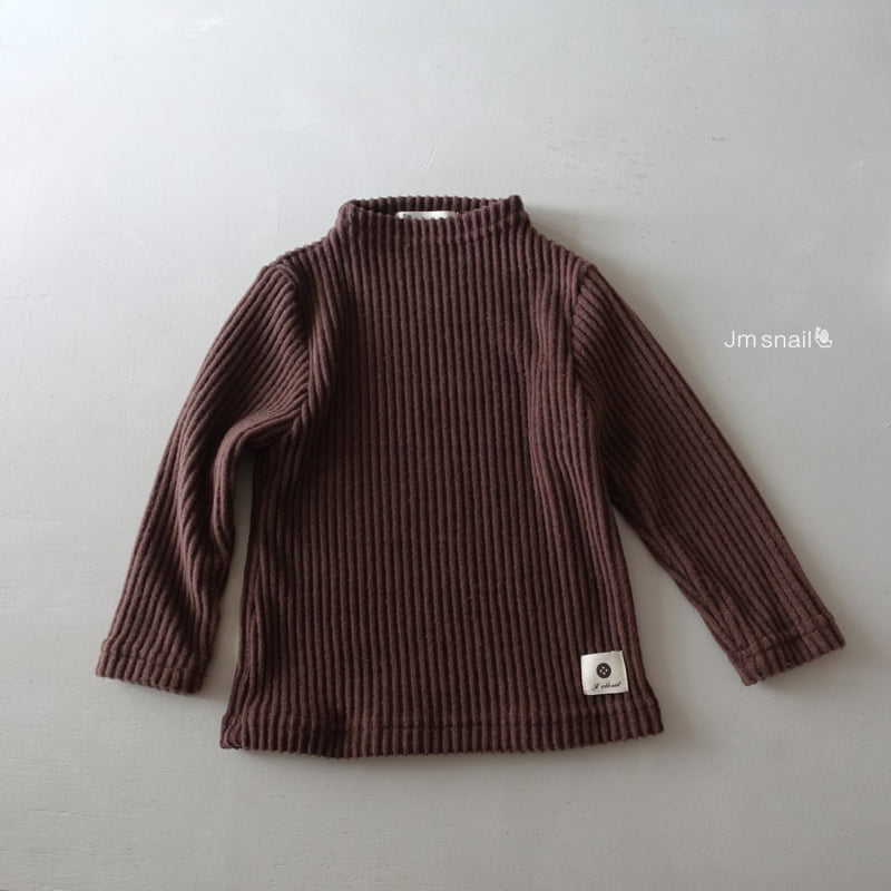 Jm Snail - Korean Children Fashion - #discoveringself - Kona Peach Ribbed Tee - 5