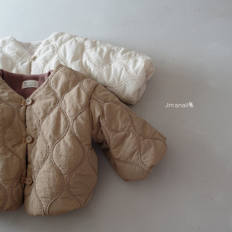 Jm Snail - Korean Children Fashion - #discoveringself - Sand Wave Embroidery Jacket - 3