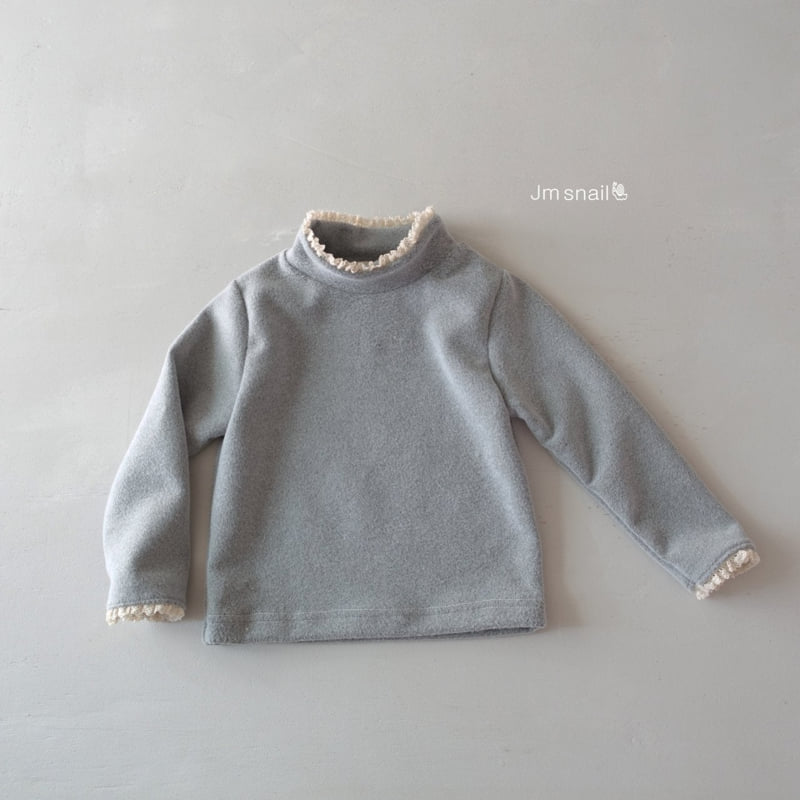 Jm Snail - Korean Children Fashion - #fashionkids - Double Brushed Lace Turtleneck Tee - 9