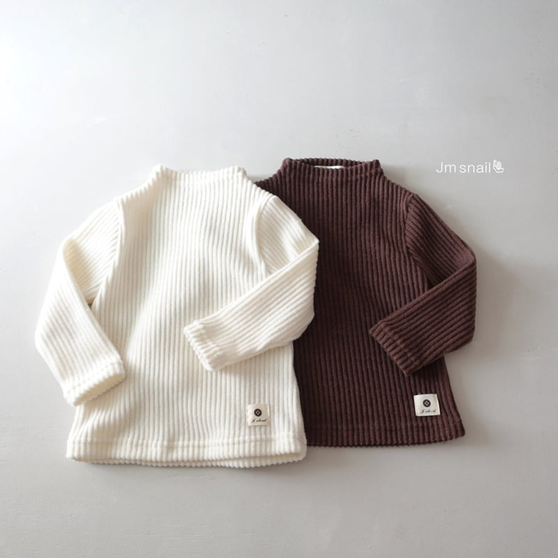 Jm Snail - Korean Children Fashion - #fashionkids - Kona Peach Ribbed Tee - 6