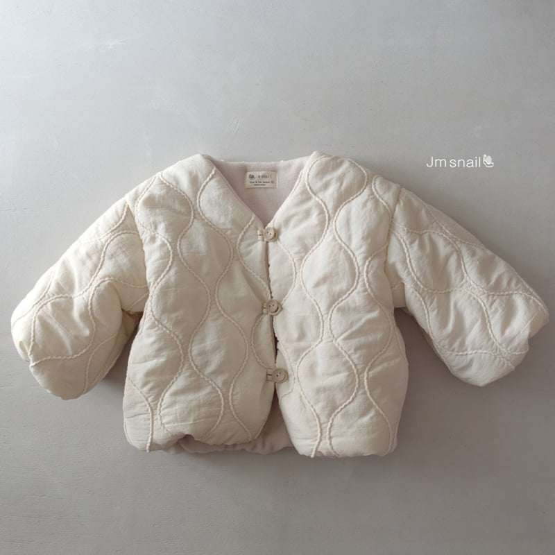 Jm Snail - Korean Children Fashion - #discoveringself - Sand Wave Embroidery Jacket - 4