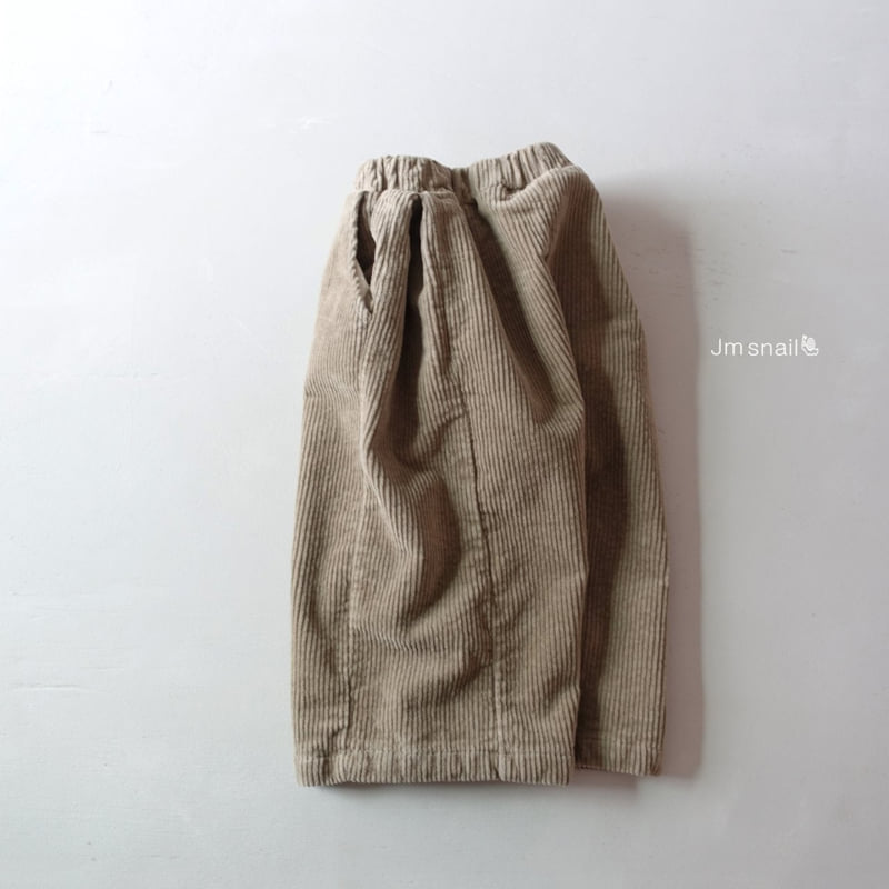 Jm Snail - Korean Children Fashion - #kidsshorts - Corduroy Stretch Side Pleat Pants - 3